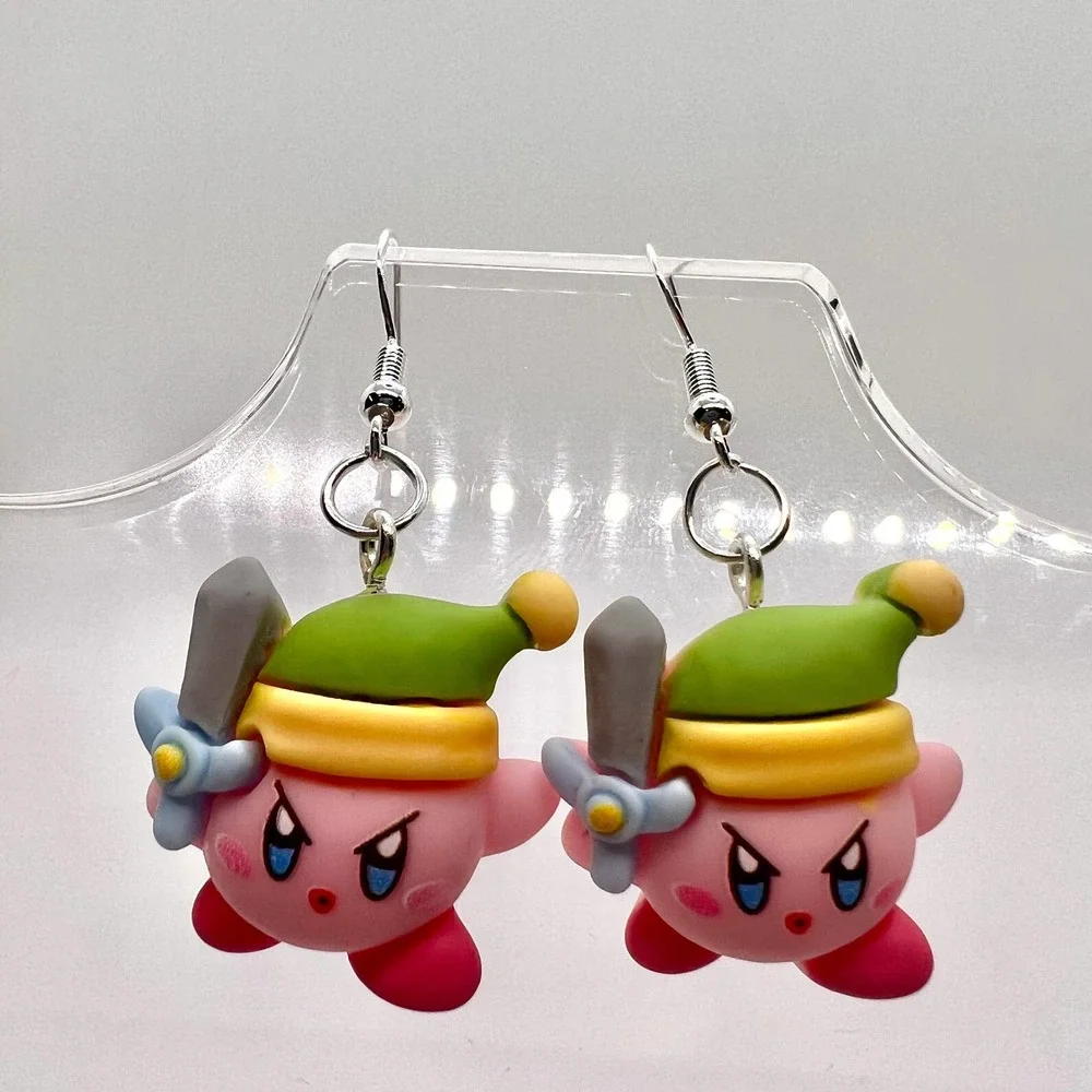 Kirby Earrings - Legend of Zelda Earrings - Gamer Earrings - Nintendo Earrings